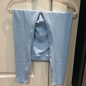 Alo ribbed high waisted 7/8 blissful legging